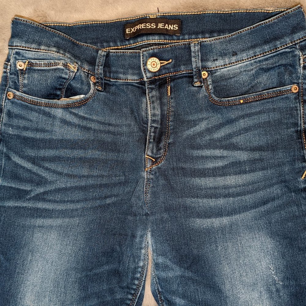 Ladies Express Jeans Leggings Mid-Rise Size 10L